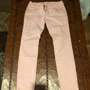 Decree size 11 light pink skinny jeans